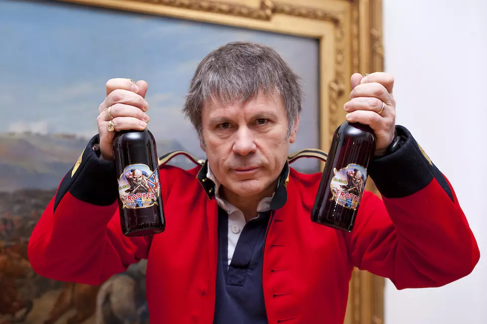 Bruce Dickinson Pours Pints of New Iron Maiden Beer at Cardiff Bar