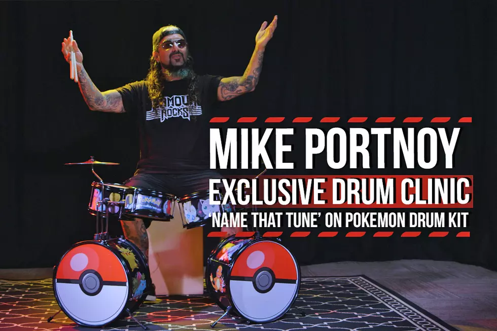 Mike Portnoy Plays 'Name That Tune' on Pokemon Drum Kit
