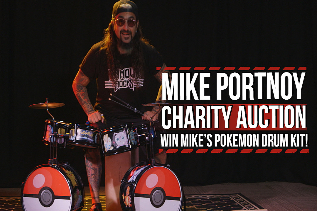 Charity Auction: Win Mike Portnoy's Signed Pokemon Drum Kit!