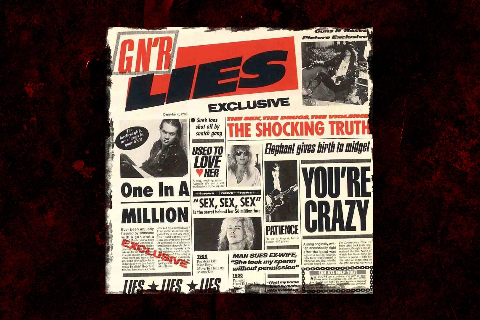 34 Years Ago Guns N Roses Release GNR Lies