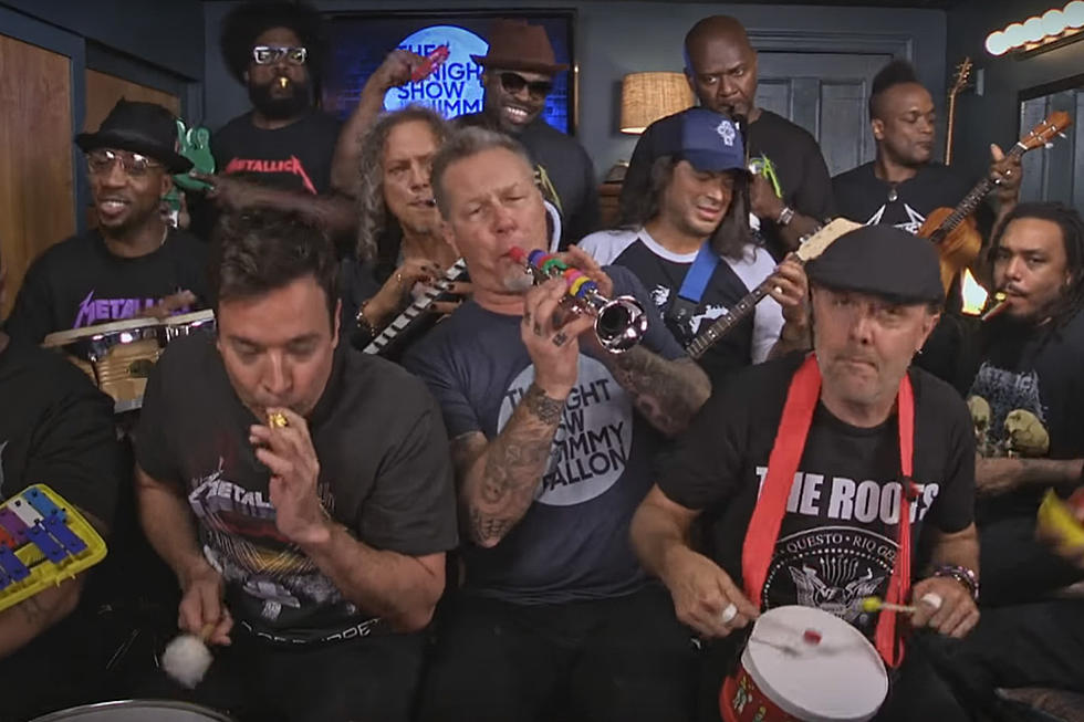 Metallica Rock ‘Enter Sandman’ With Kid Instruments on ‘The Tonight Show Starring Jimmy Fallon’