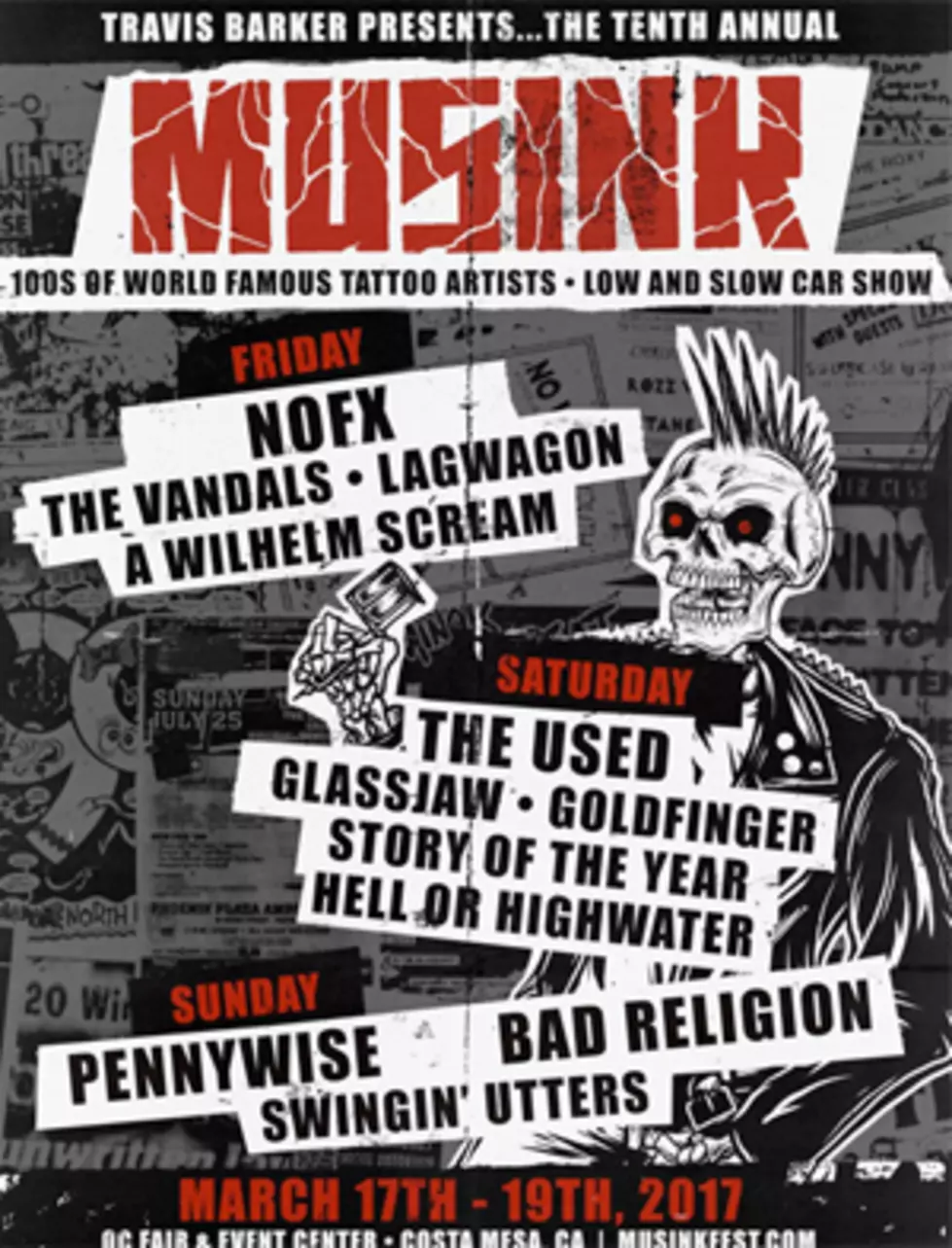 NOFX, The Used, Bad Religion + Pennywise to Headline 2017 MUSINK Festival