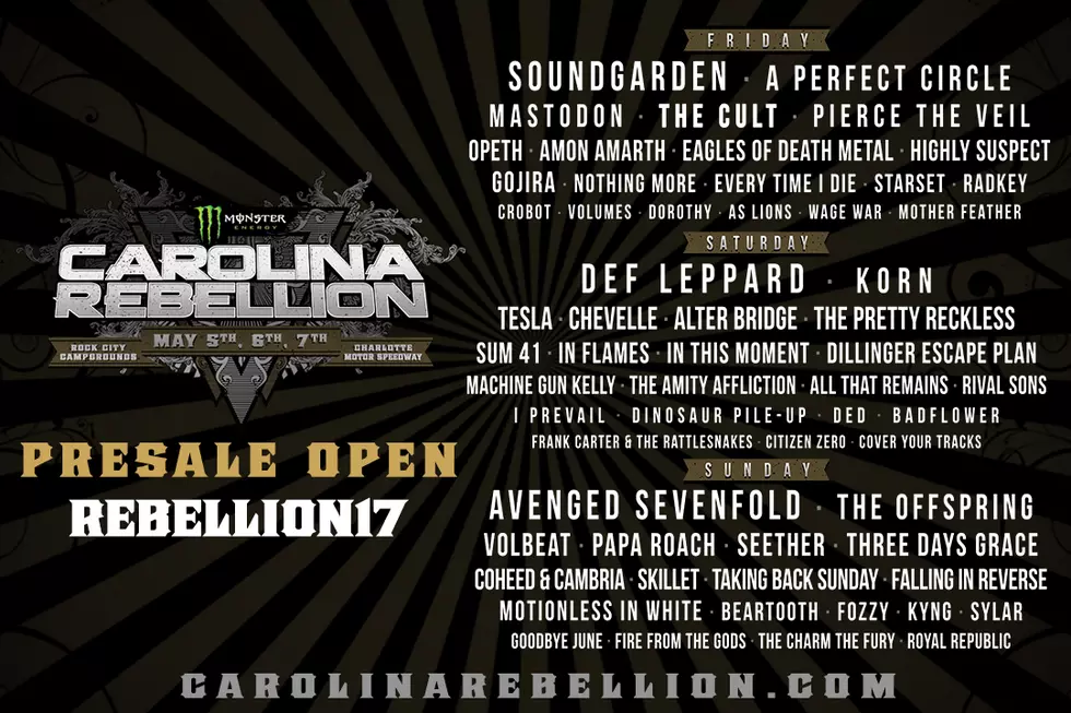 See Soundgarden, Def Leppard, Avenged Sevenfold & More at Carolina Rebellion