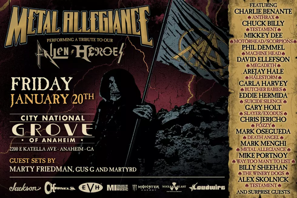 Loudwire Presents Metal Allegiance Performing a Tribute to Fallen Heroes in Anaheim + Enter to Win a Signed Guitar