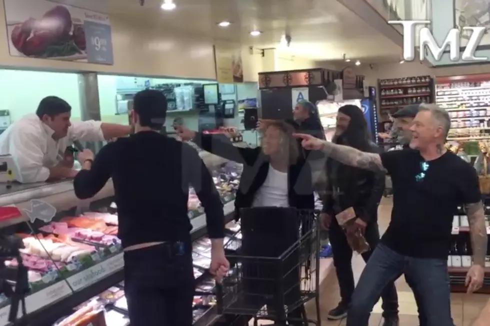 Metallica Rock ‘Enter Sandman’ With Fan at Supermarket Deli Counter