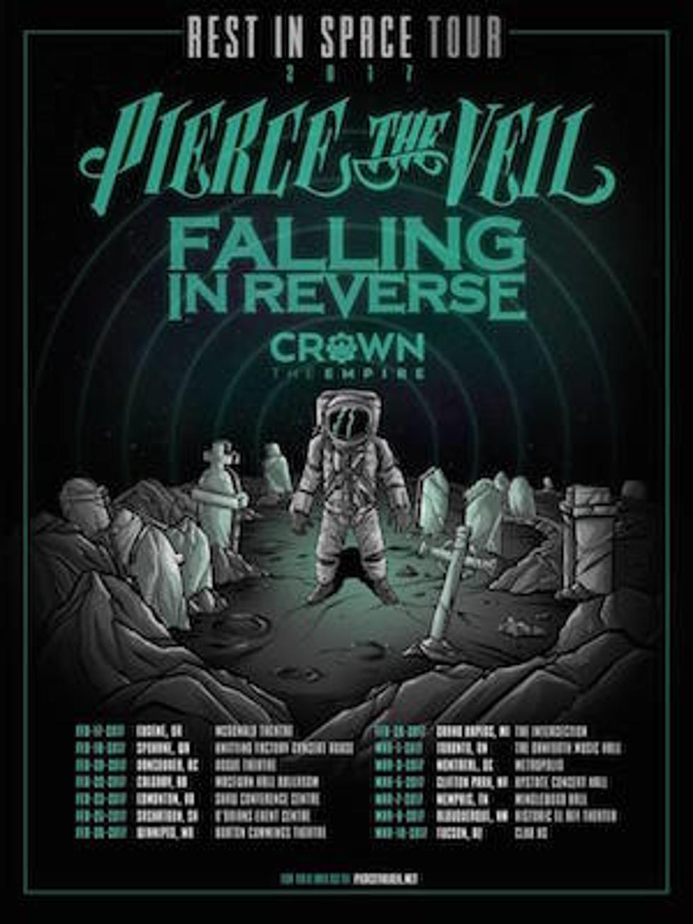 Pierce the Veil Welcome Falling in Reverse + Crown the Empire for &#8216;Rest in Space&#8217; 2017 North American Tour