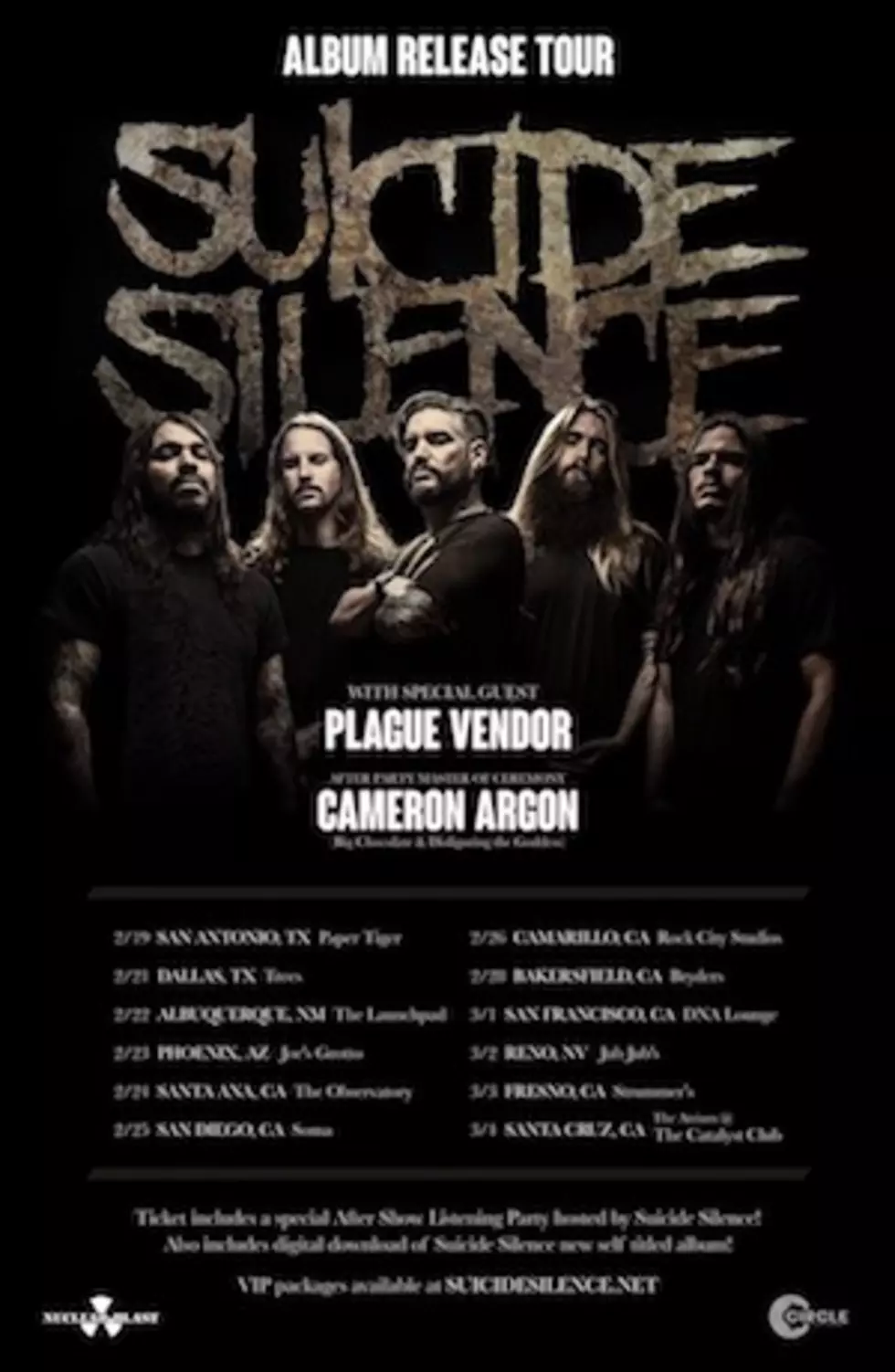 Suicide Silence Announce Intimate U.S. Listening Party Tour