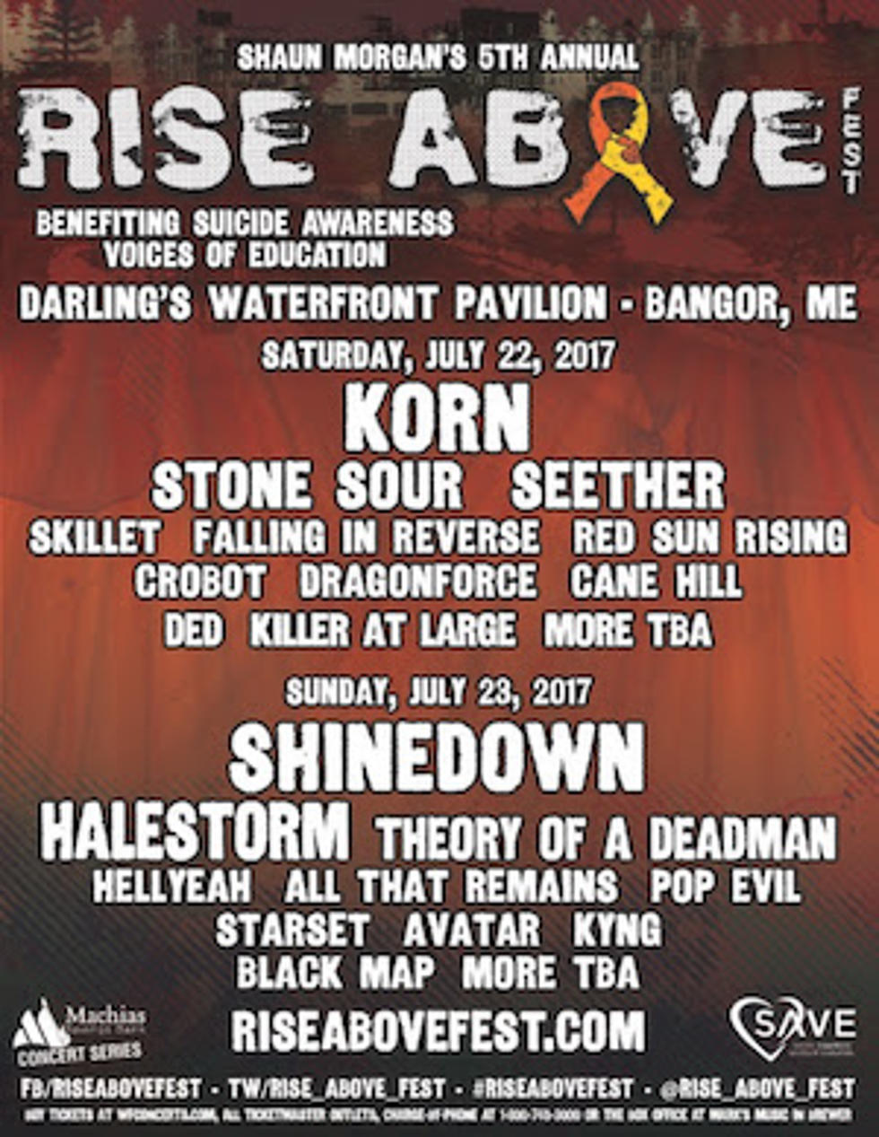 Seether&#8217;s Rise Above Festival Expands to Two Days With Korn + Shinedown Headlining