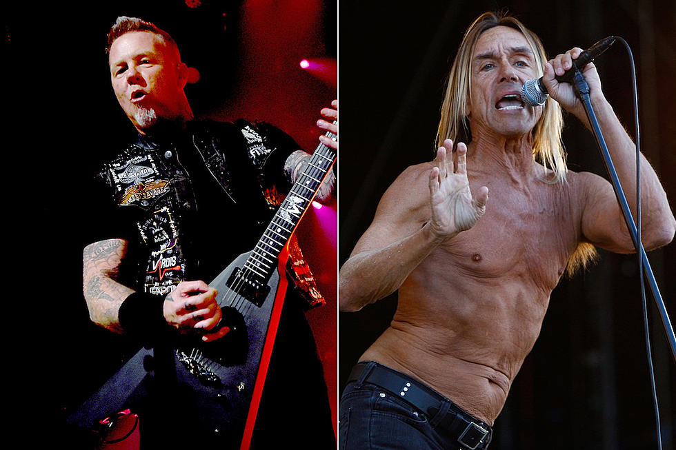Metallica’s James Hetfield Goes Shirtless to Honor Iggy Pop’s 70th Birthday