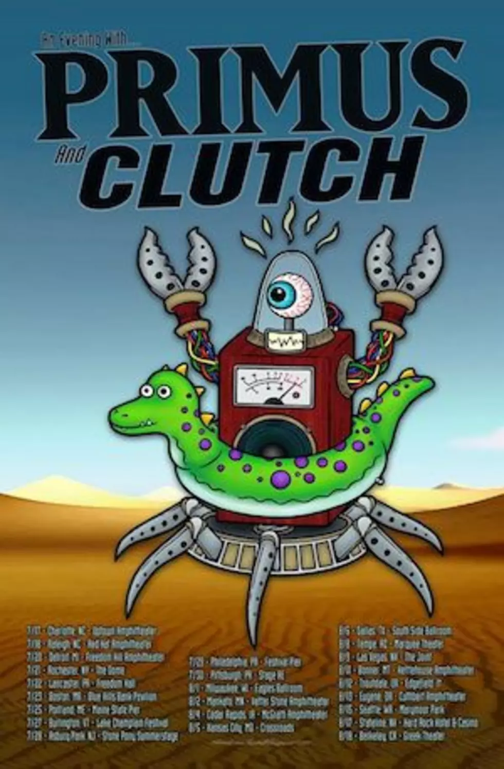 &#8216;An Evening With Primus and Clutch&#8217; 2017 Summer Tour Announced