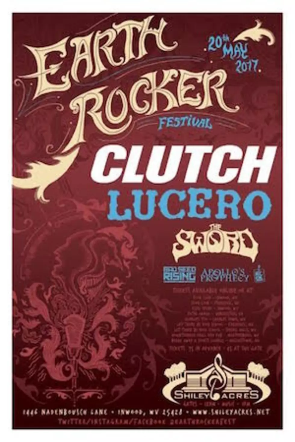 Clutch Book 'Earth Rocker Festival' With Lucero + The Sword