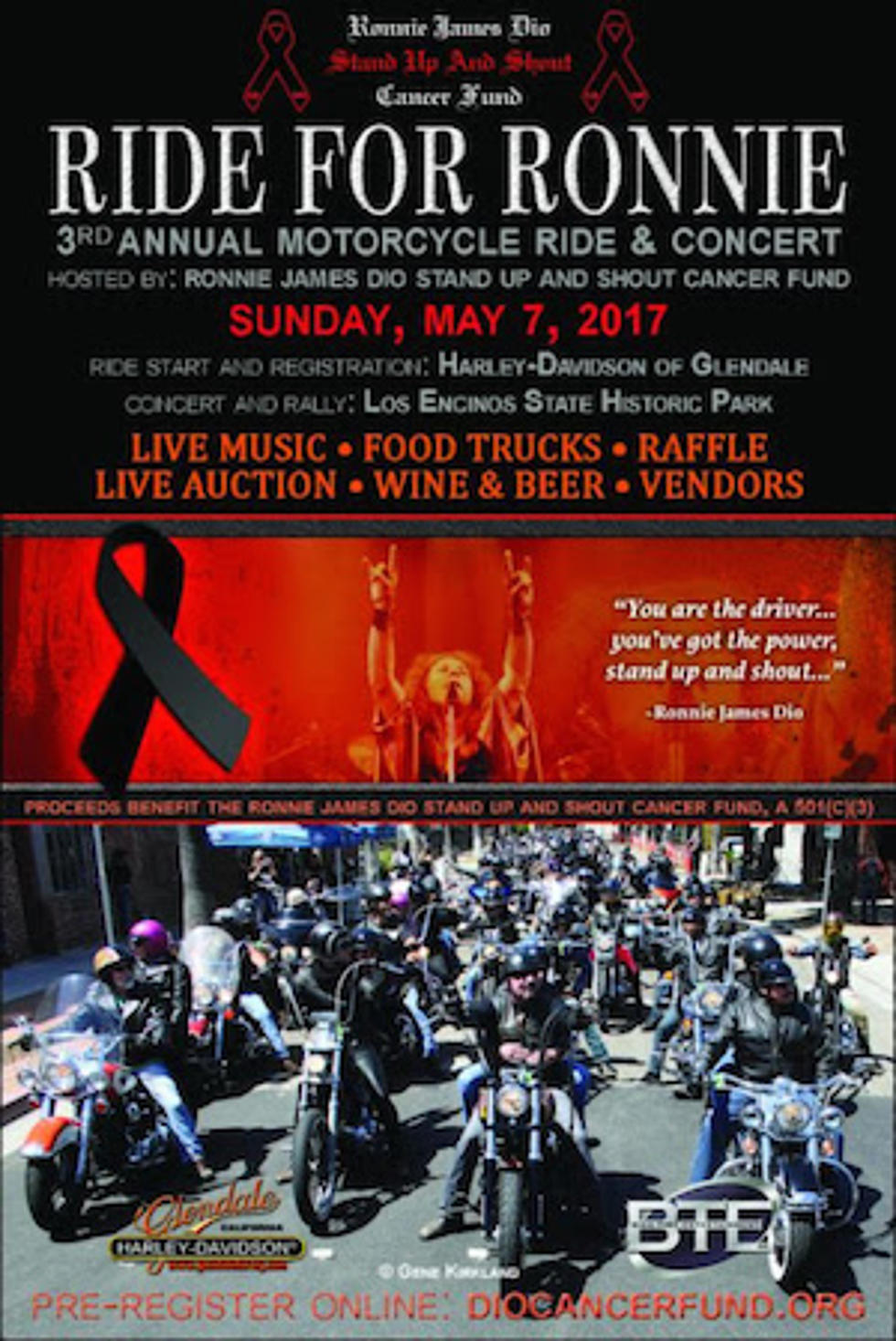 Dio Disciples, Lynch Mob + More Set for 3rd Annual Ride for Ronnie Motorcycle Ride + Concert