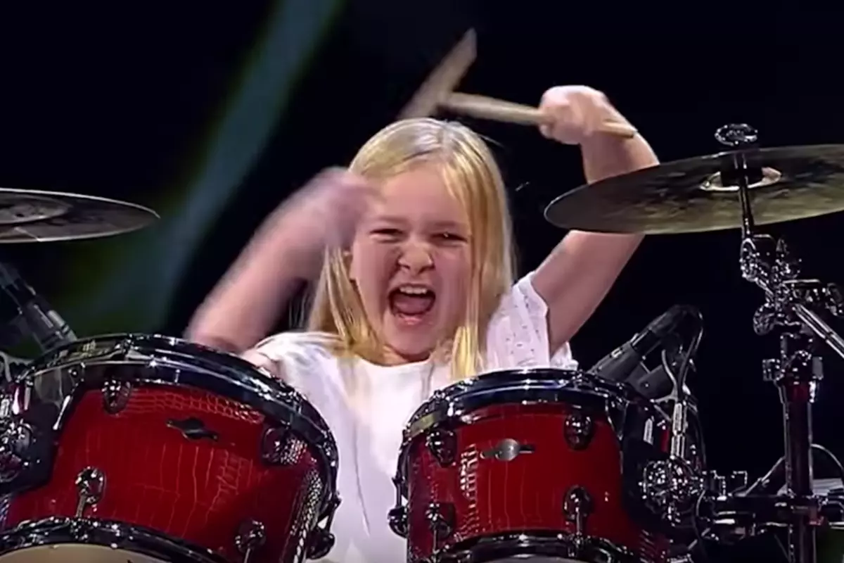 10-Year-Old Rock Drummer Wins Denmark's Got Talent