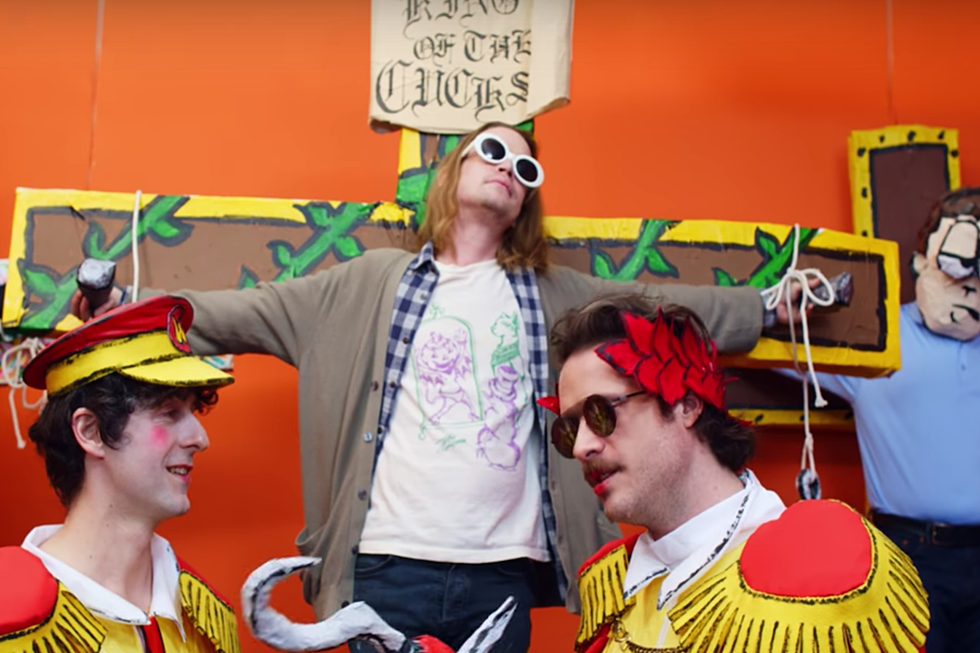 Kurt Cobain, Portrayed by Macaulay Culkin, Gets Crucified by a McDonald’s Army in New Father John Misty Video