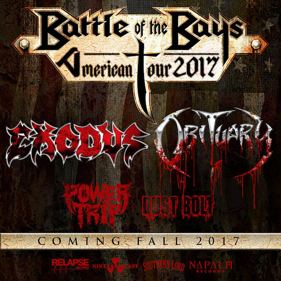 Obituary + Exodus Announce Fall 2017 &#8216;Battle of the Bays&#8217; Co-Headlining Tour With Power Trip + Dust Bolt