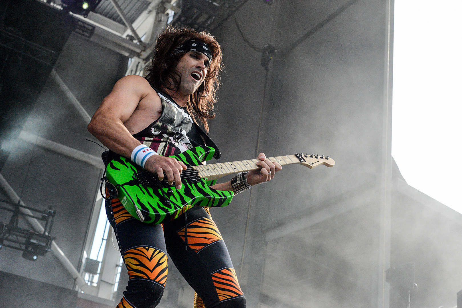Steel Panther's Satchel 'Pussy Melter' Pedal Causes Backlash