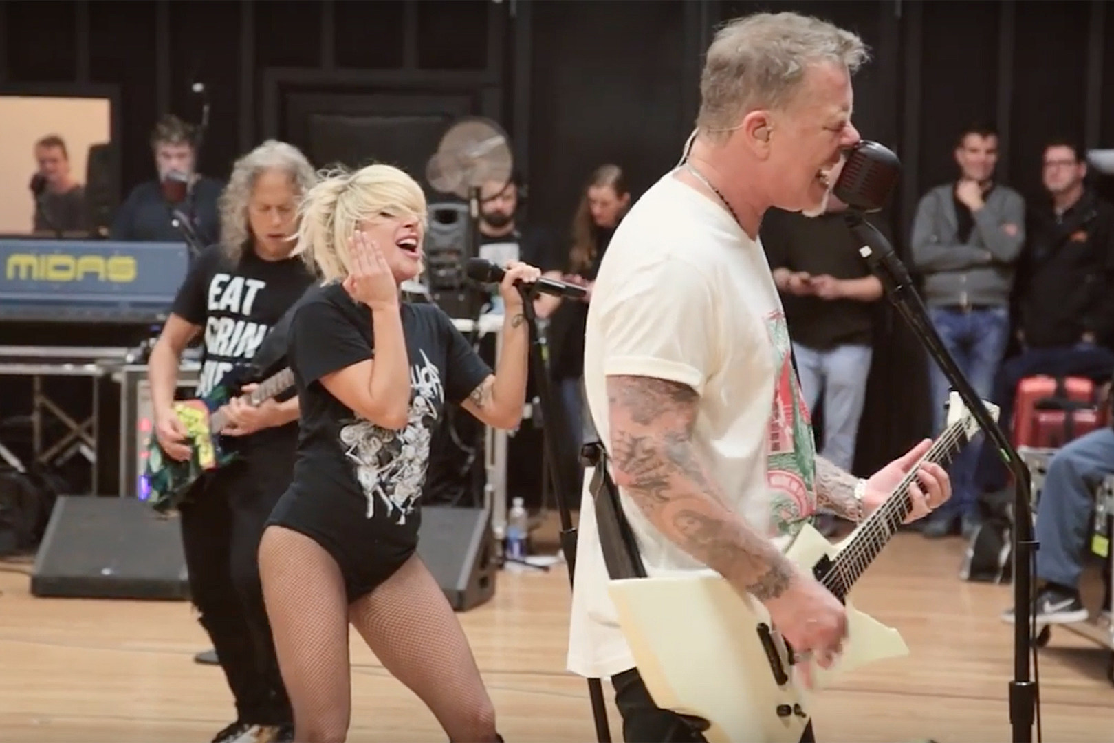 Metallica Post Lady Gaga Grammy Rehearsal Footage + 'Lords of Summer'  Creation