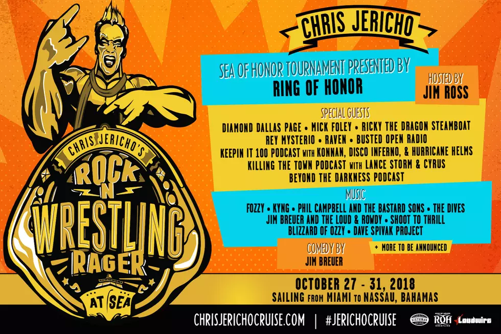 Chris Jericho’s Rock ‘n’ Wrestling Rager at Sea Cruise to Set Sail in 2018