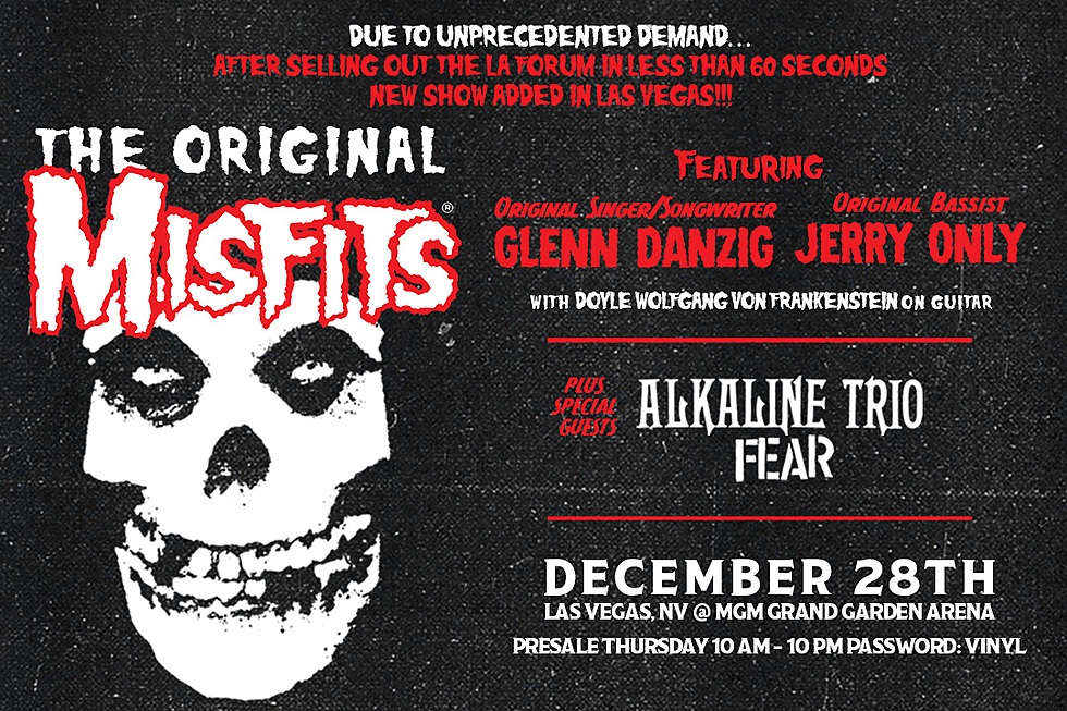 Exclusive Presale Thursday: The Original Misfits LIVE in Las Vegas December 28th, PASSWORD: VINYL