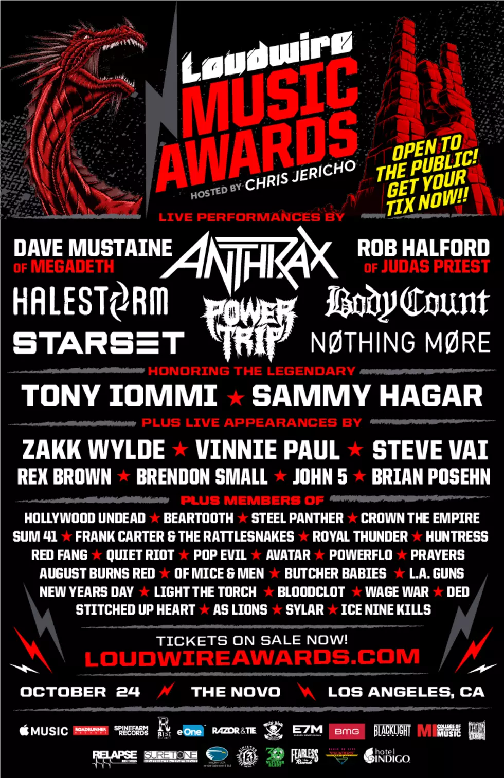 Loudwire Music Awards Tickets Available Now!