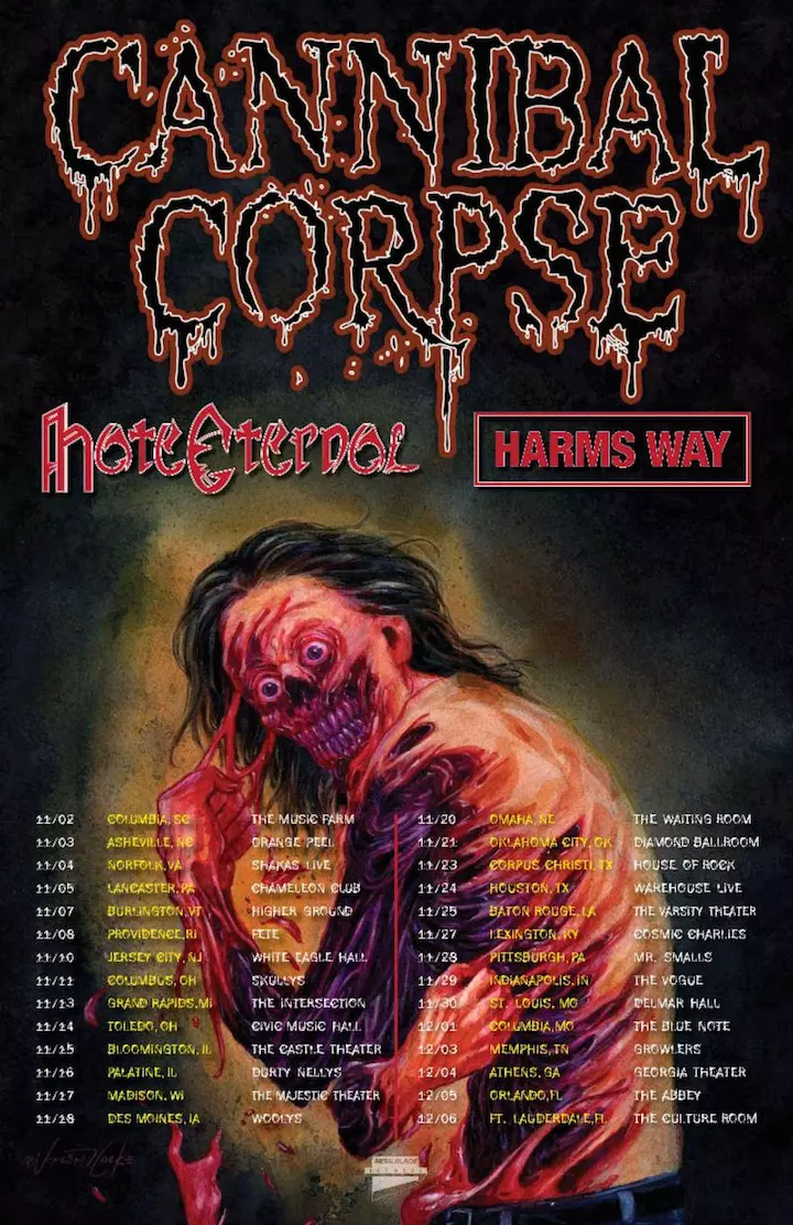 industri motivet Dynamics Cannibal Corpse to Pulverize U.S. on Late 2018 Tour