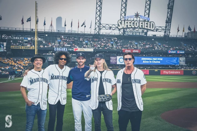 Watch Alice in Chains Throw Out the First Pitch at Mariners Game