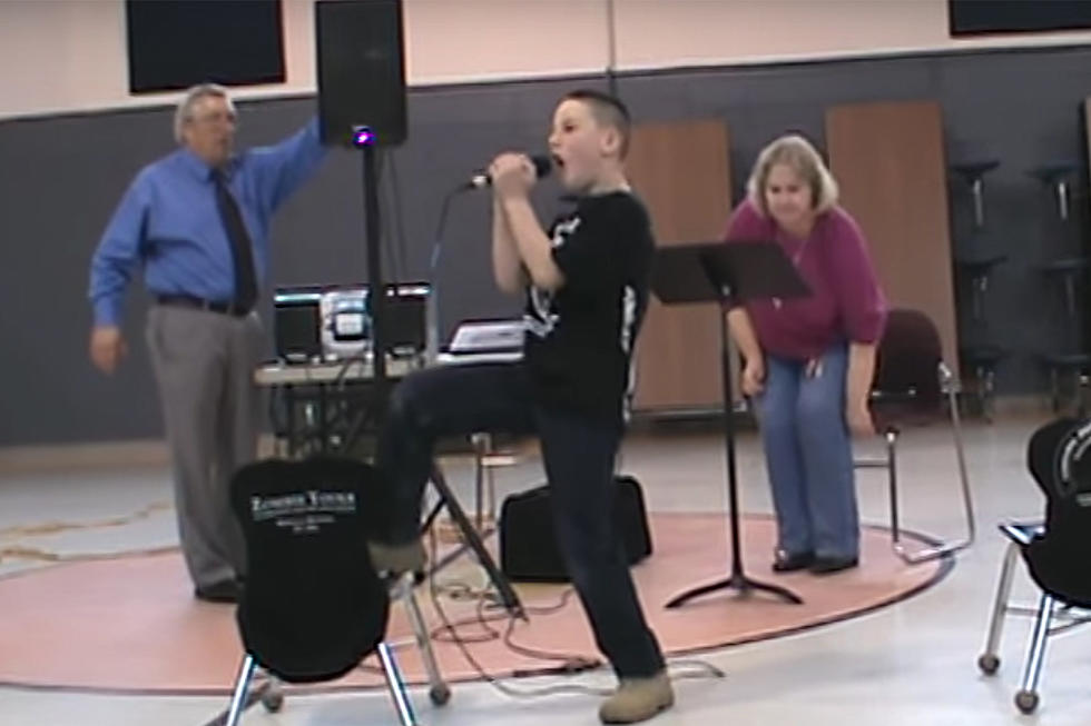 Nine-Year-Old Covering Slipknot at School Talent Show Knows What’s Up