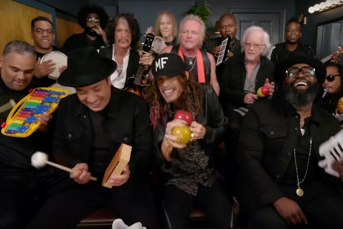 Watch Aerosmith, Jimmy Fallon + The Roots Perform 'Walk This Way'