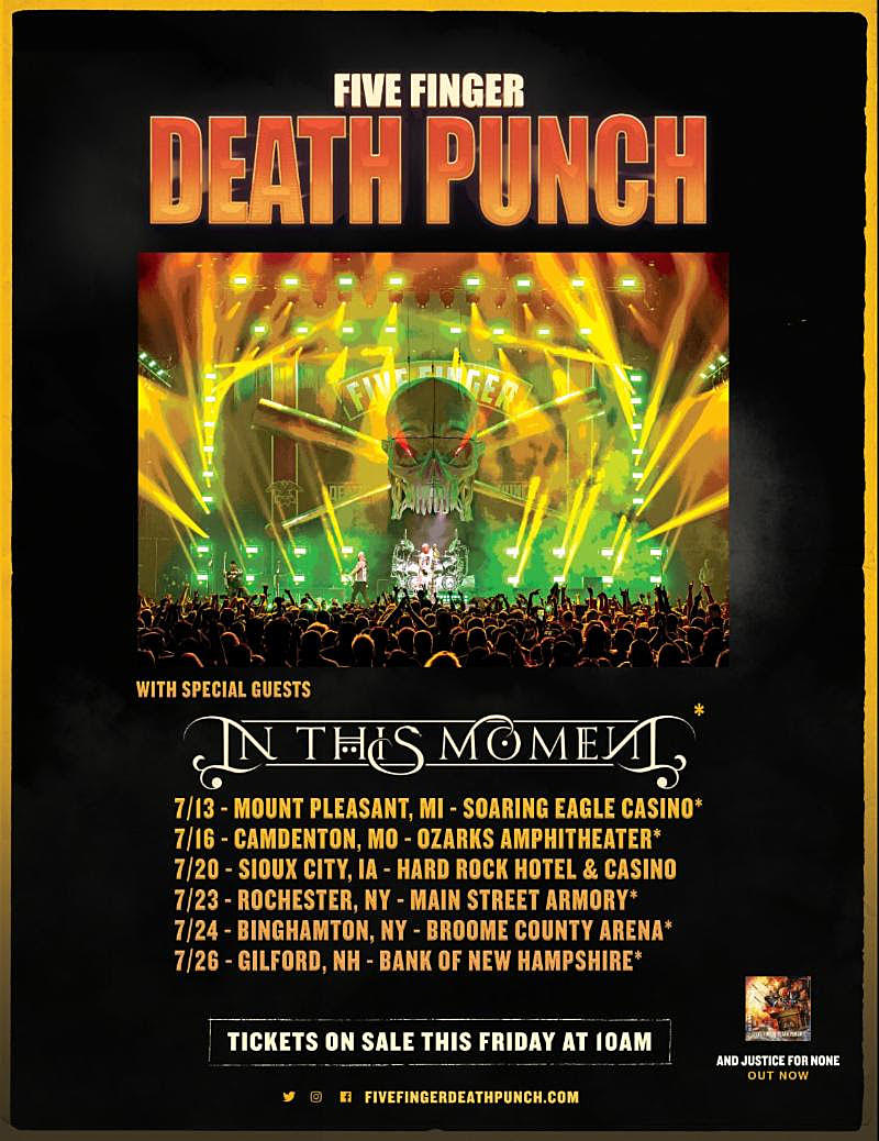 Five Finger Death Punch Announce Summer Tour With In This Moment