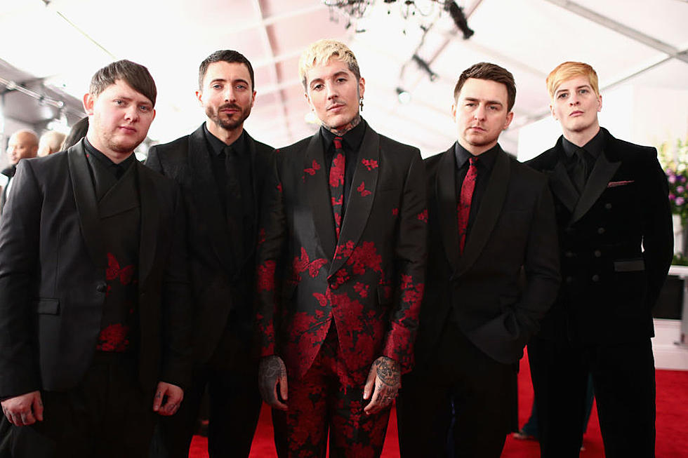Bring Me the Horizon’s Oli Sykes Wore a Cannibal Corpse Shirt With Backstreet Boys at the Grammys