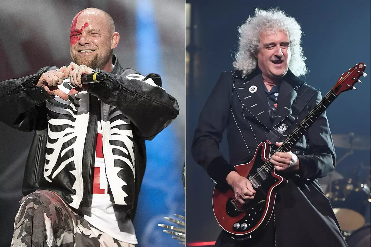 5FDP Queen's Brian May, Country Star on 'Blue Black' Cover