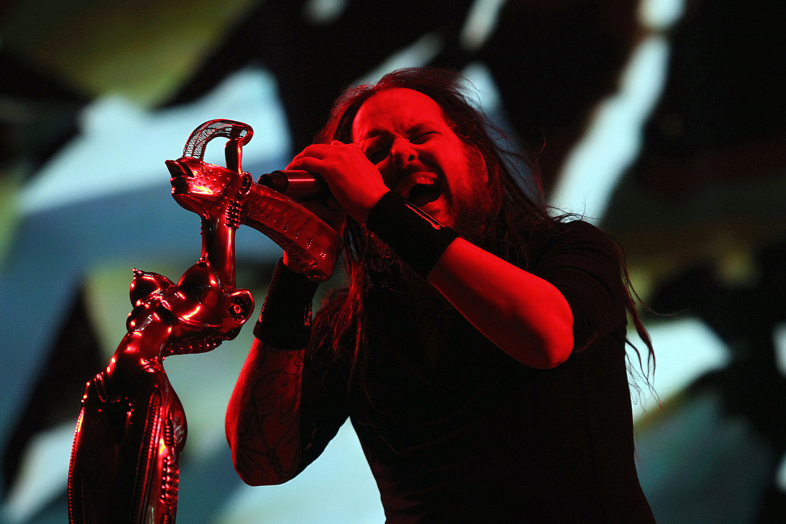 Shagrath of Dimmu Borgir performs as part of Ozzfest 2004 at News Photo  - Getty Images