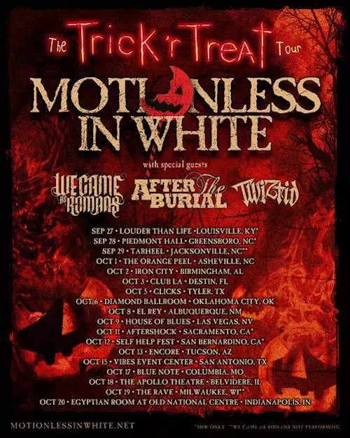 Motionless in White Announce Fall U.S. + European Tours