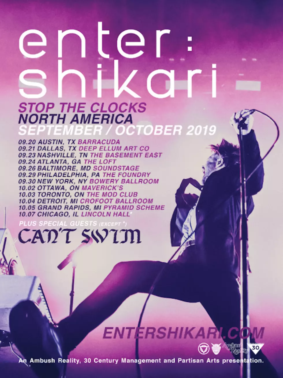 Enter Shikari 2019 North American Tour