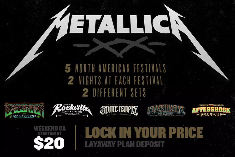 Metallica: $20 Down Layaway Plans