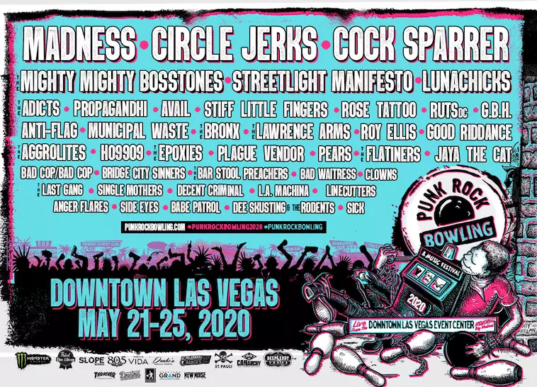 Over 40 Bands Announced for Punk Rock Bowling 2020 Festival