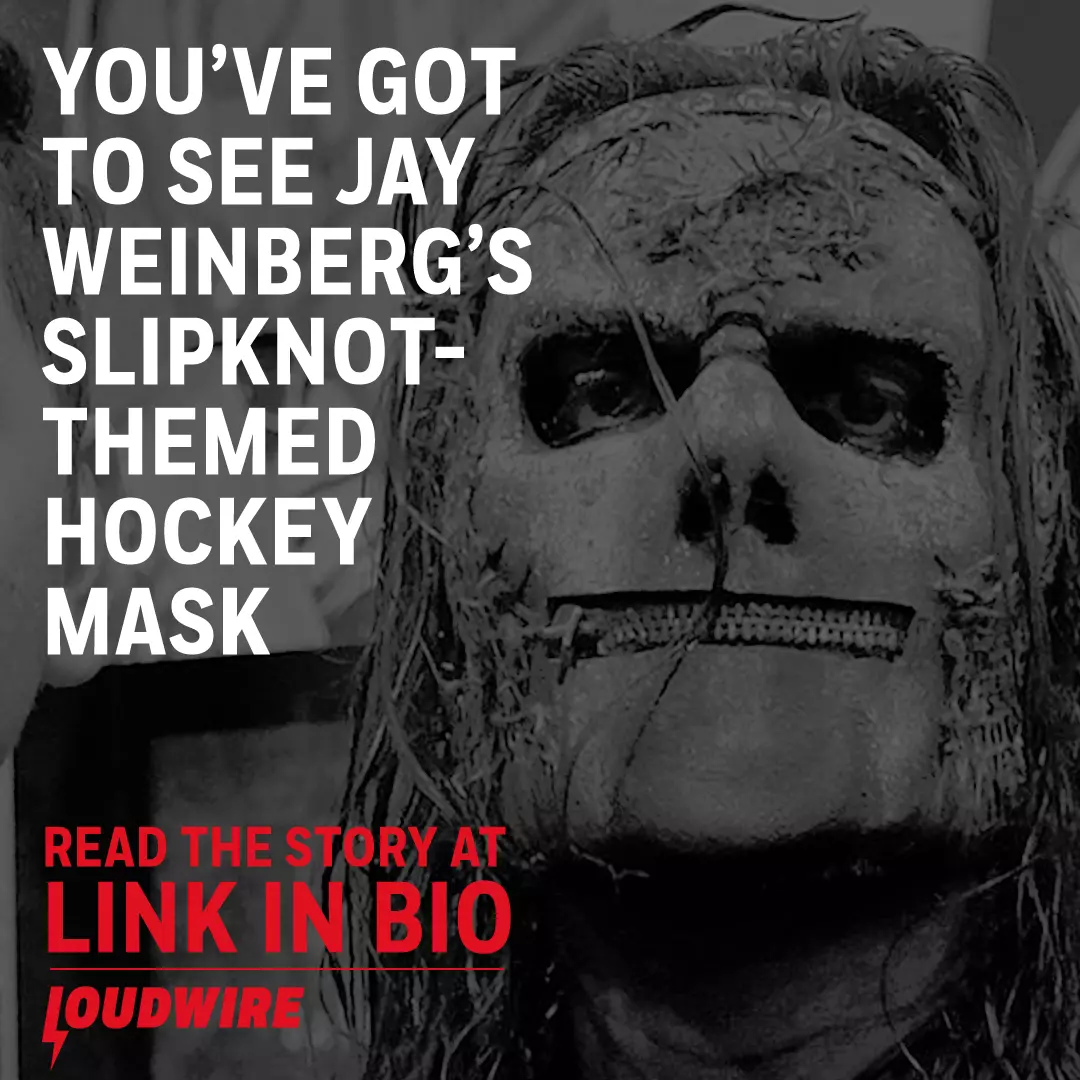 Jay Weinberg S Slipknot Themed Hockey Mask Is Amazing