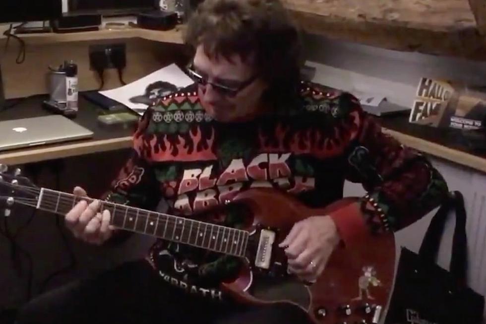 Tony Iommi Wears a Black Sabbath Christmas Sweater for 2019 Recap