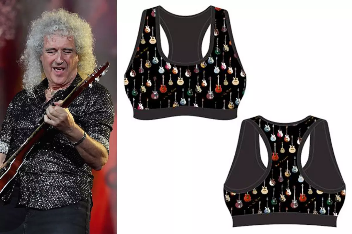 Queen's Brian May Is Selling Signature Guitar Pattern Sports Bras