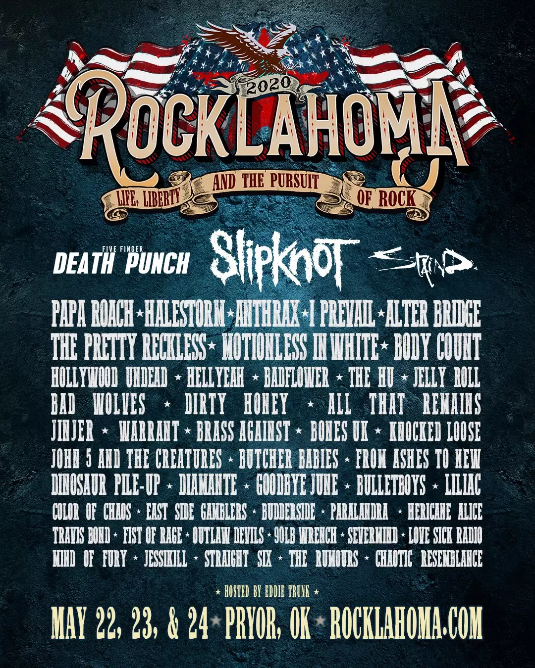 Rocklahoma 2020: Five Finger Death Punch, Slipknot, Staind + More