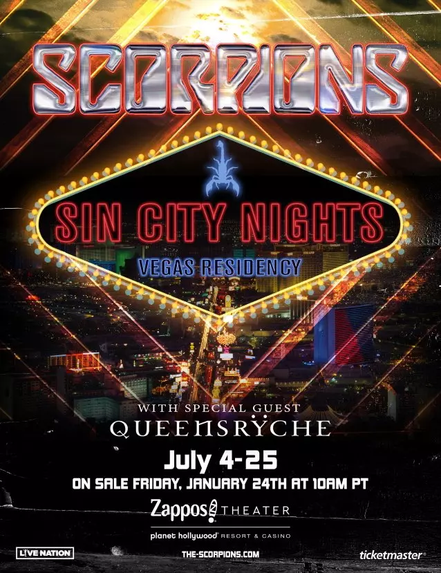 Scorpions Announce Rescheduled 2022 Las Vegas Residency