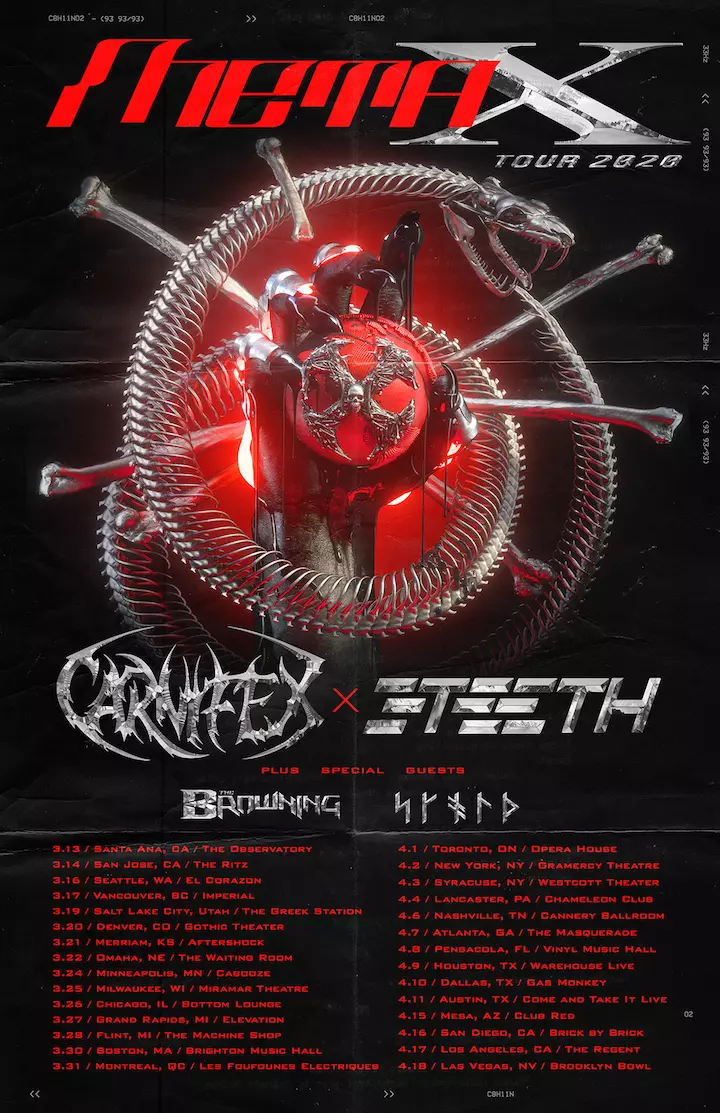 Carnifex Spring Tour With 3teeth Announced Guitarist Exits Band