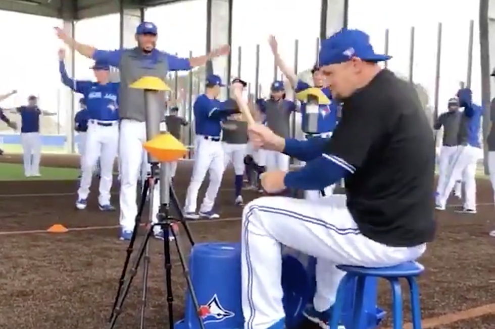 Watch Pro Baseball Player Air Drum to Rush&#8217;s Neil Peart Like a Maniac