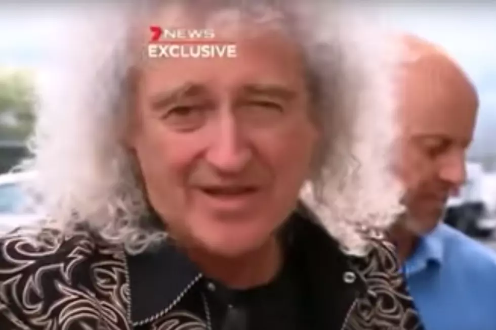 Queen's Brian May Slaps Reporter's Phone After Refusing to Leave