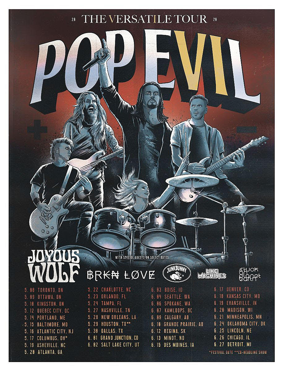 Pop Evil Announce 37-Date Tour With Joyous Wolf + More