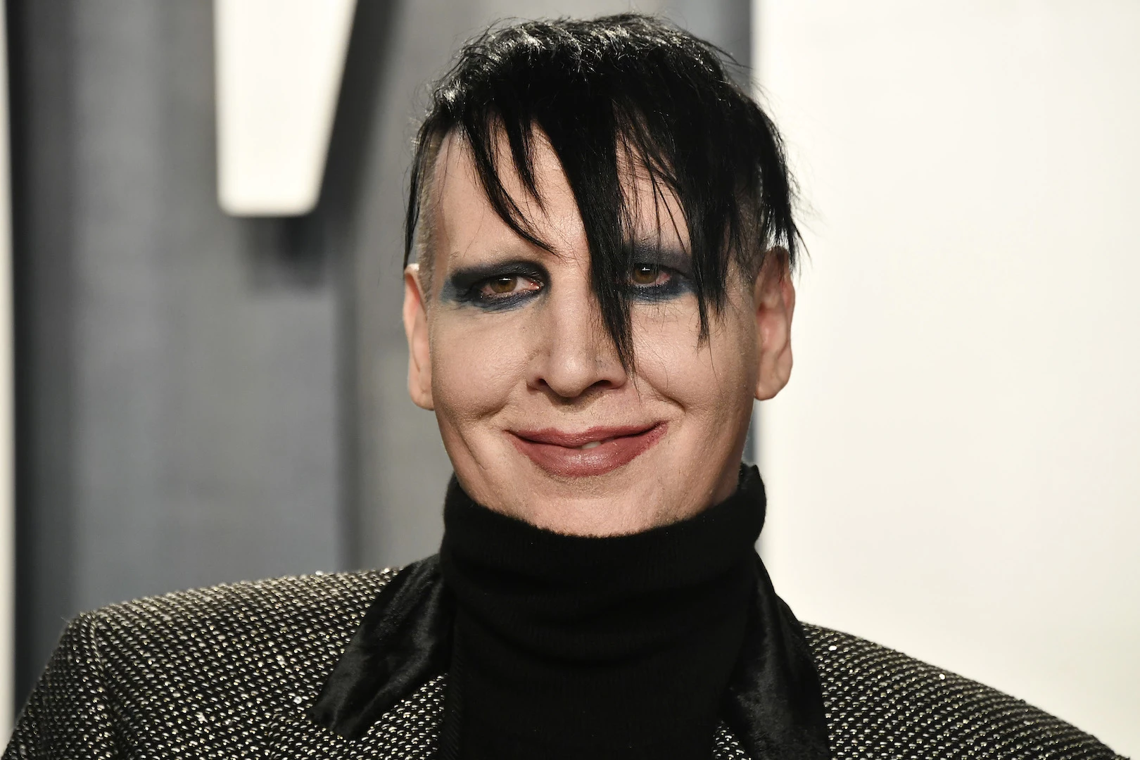 Marilyn Manson and Father Wear Matching Makeup