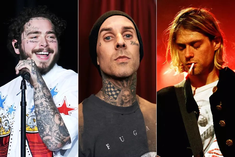 Watch Post Malone + Blink-182's Travis Barker Play Nirvana
