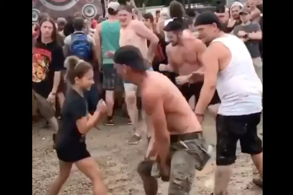 Awesome Metalheads Teach Young Girl How to Throw Down in the Pit