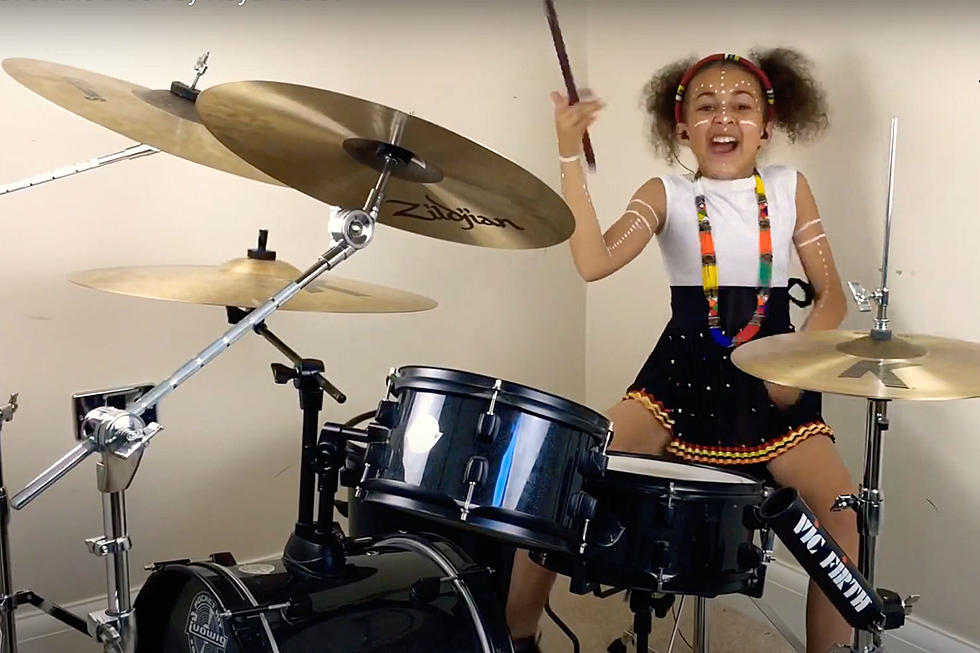 10-Year-Old Girl Drummer Crushes Royal Blood Song While Rocking Zulu Facepaint