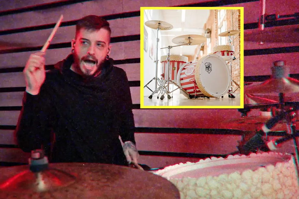 Ice Nine Kills Drummer Crushes ‘Your Number’s Up’ on Custom Popcorn Kit